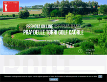 Tablet Screenshot of golfcaorle.it